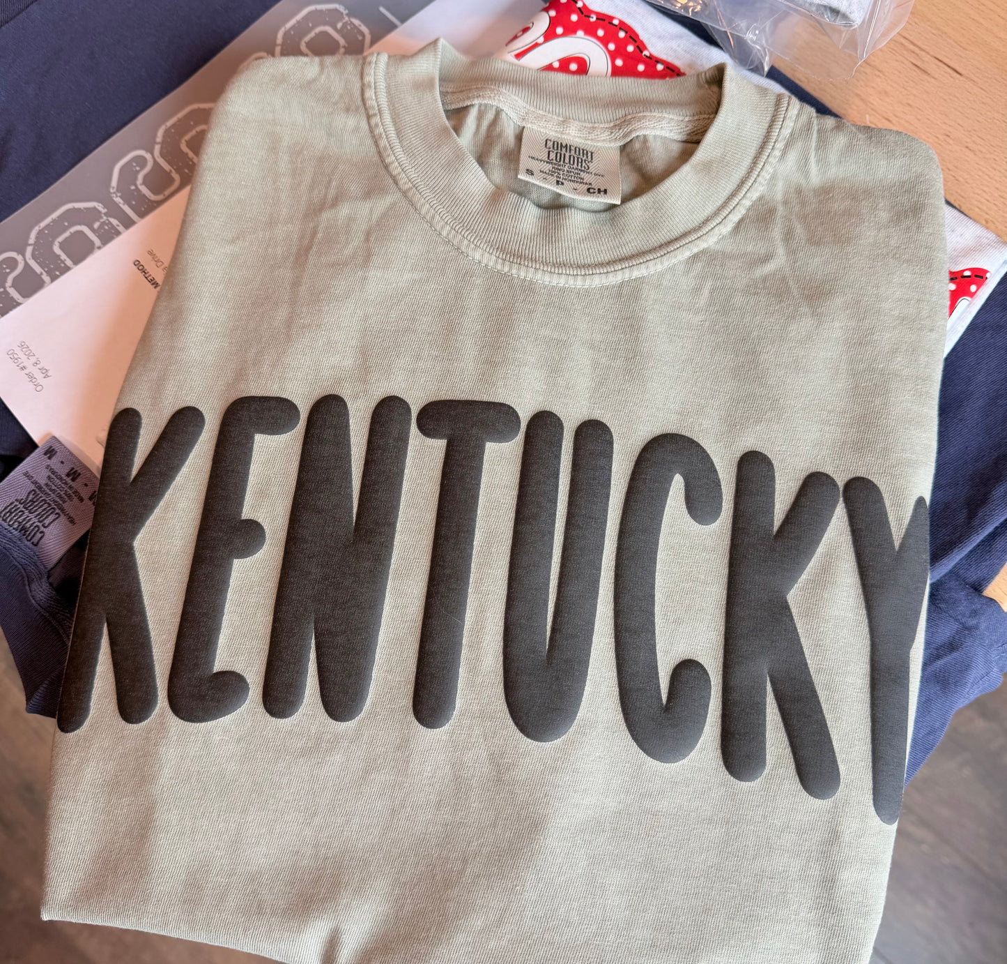 *SMALL ONLY* Black Kentucky Puff Tee!
