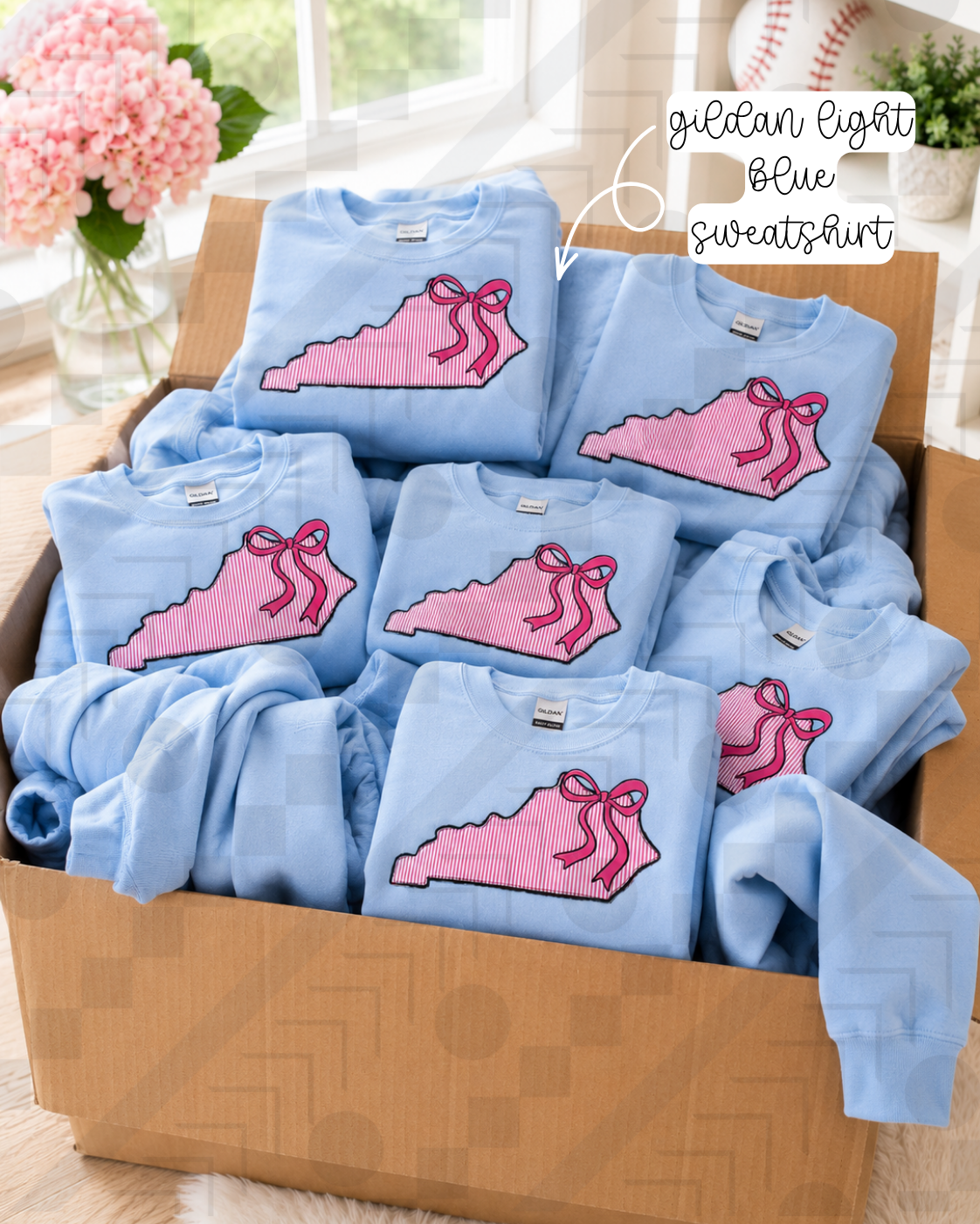 Pink KY State Stripes (Tee, Sweatshirt, or Long-Sleeve)