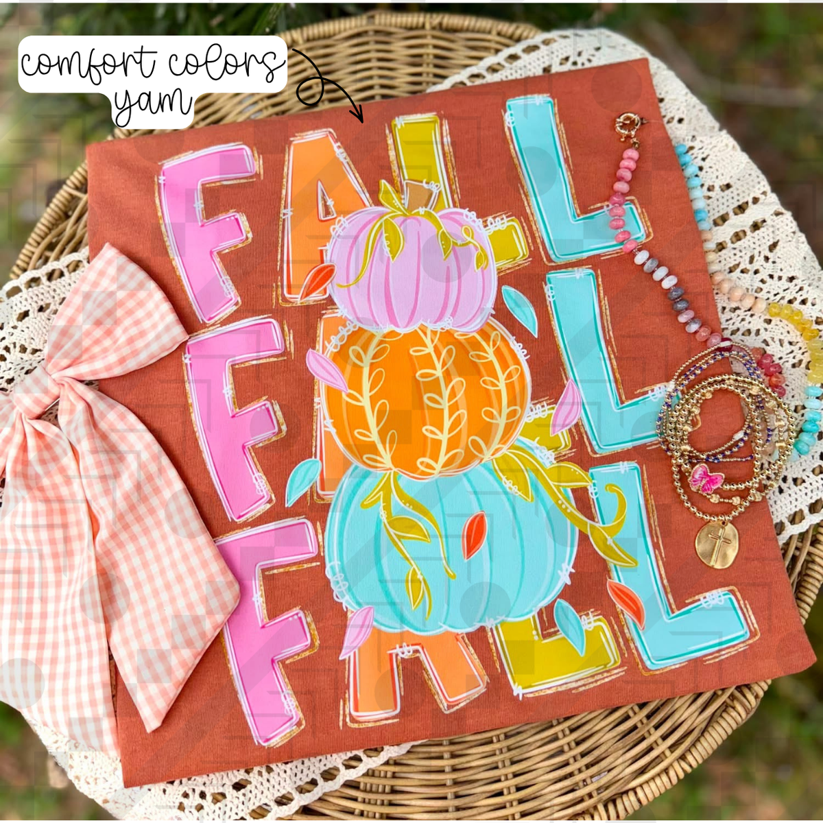 Fall Stack Pumpkins (Tee, Sweatshirt, or Long-Sleeve)