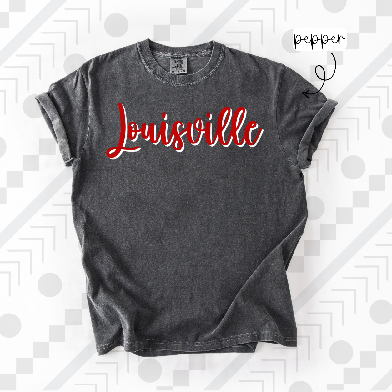 Louisville: Script (White) Tee, Sweatshirt, or Long-Sleeve