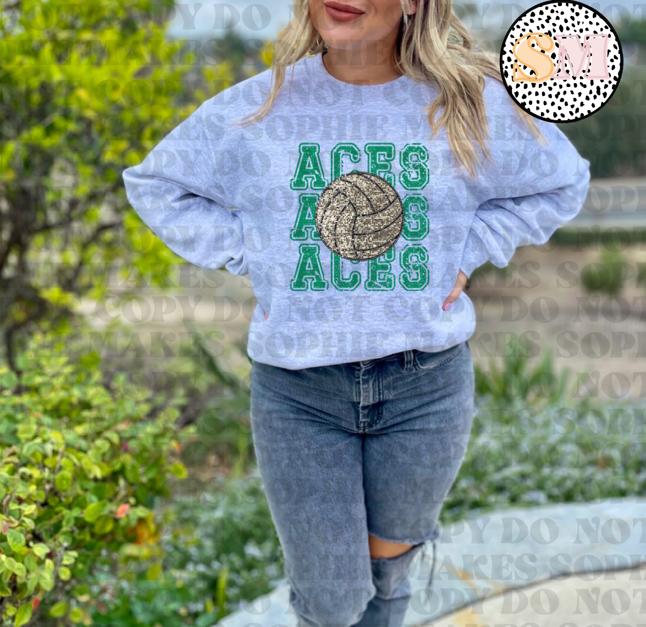 Acesx3 Volleyball (Tee, Sweatshirt, or Long-Sleeve)