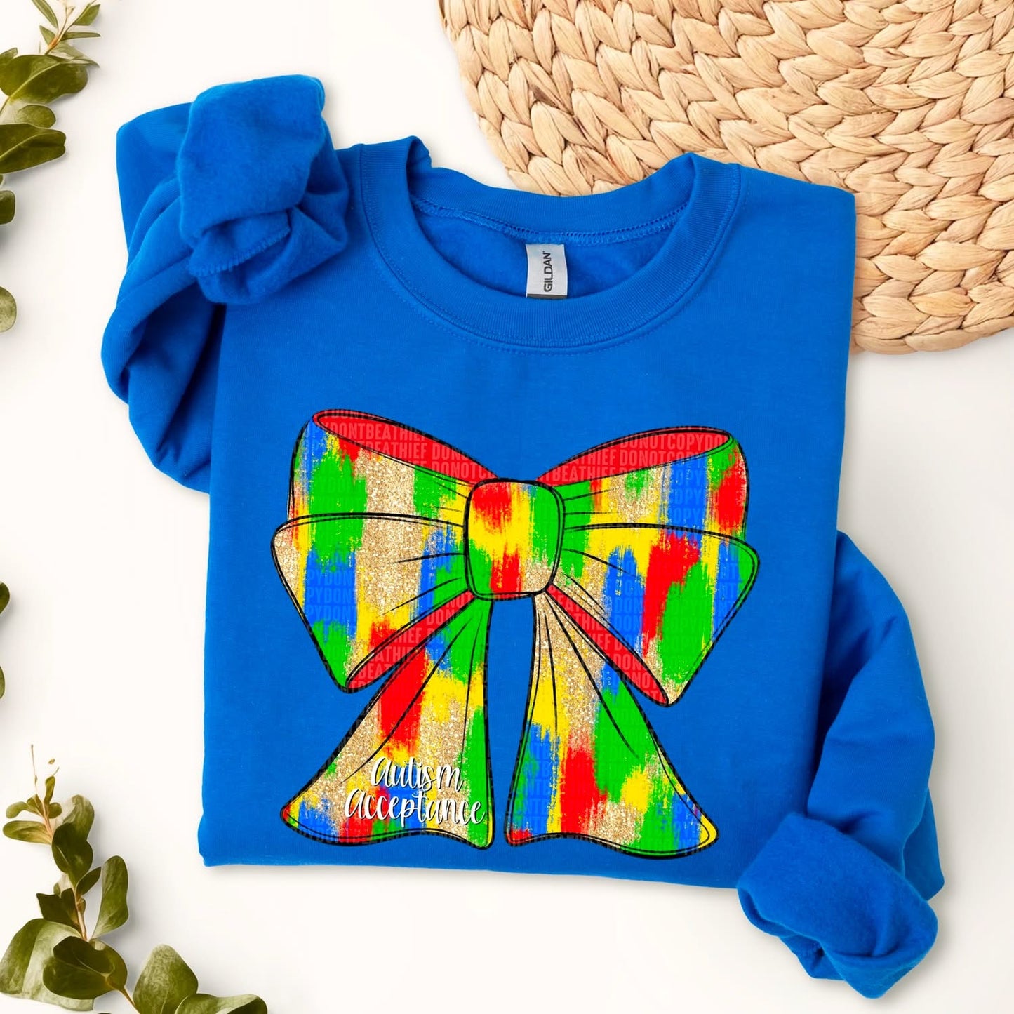 Autism Acceptance Bow(Tee, Sweatshirt, or Long-Sleeve)