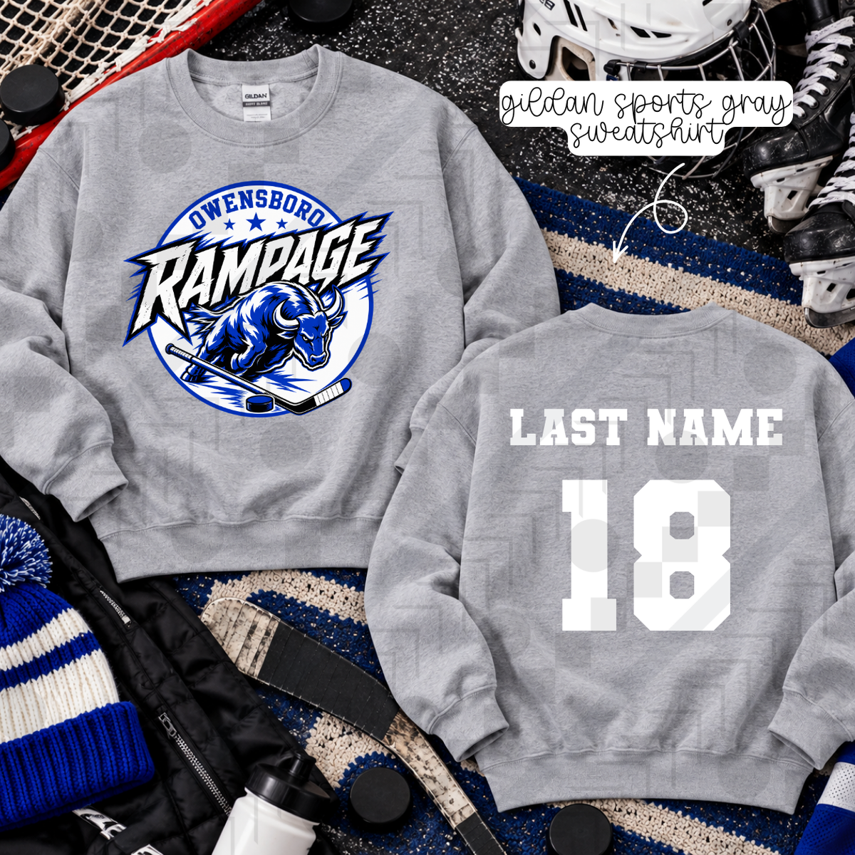 Rampage Hockey (Tee, Sweatshirt, or Long-Sleeve)