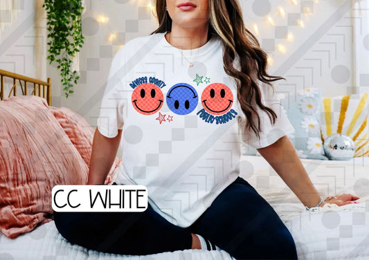 Checker Smilies Schools (Tee, Sweatshirt, or Long-Sleeve)