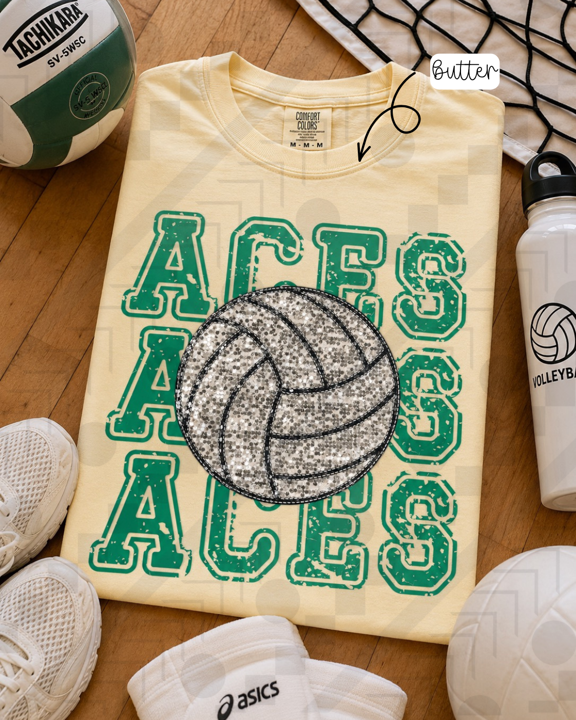 Aces Volleyballx3 (Tee, Sweatshirt, or Long-Sleeve)