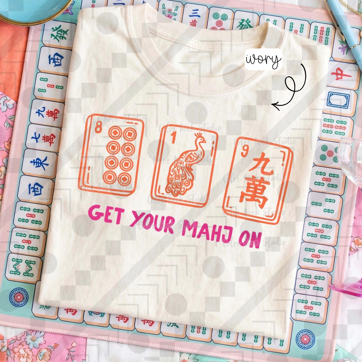 Mahjong: Get Your Mahj On (Tee, Sweatshirt, or Long-Sleeve)