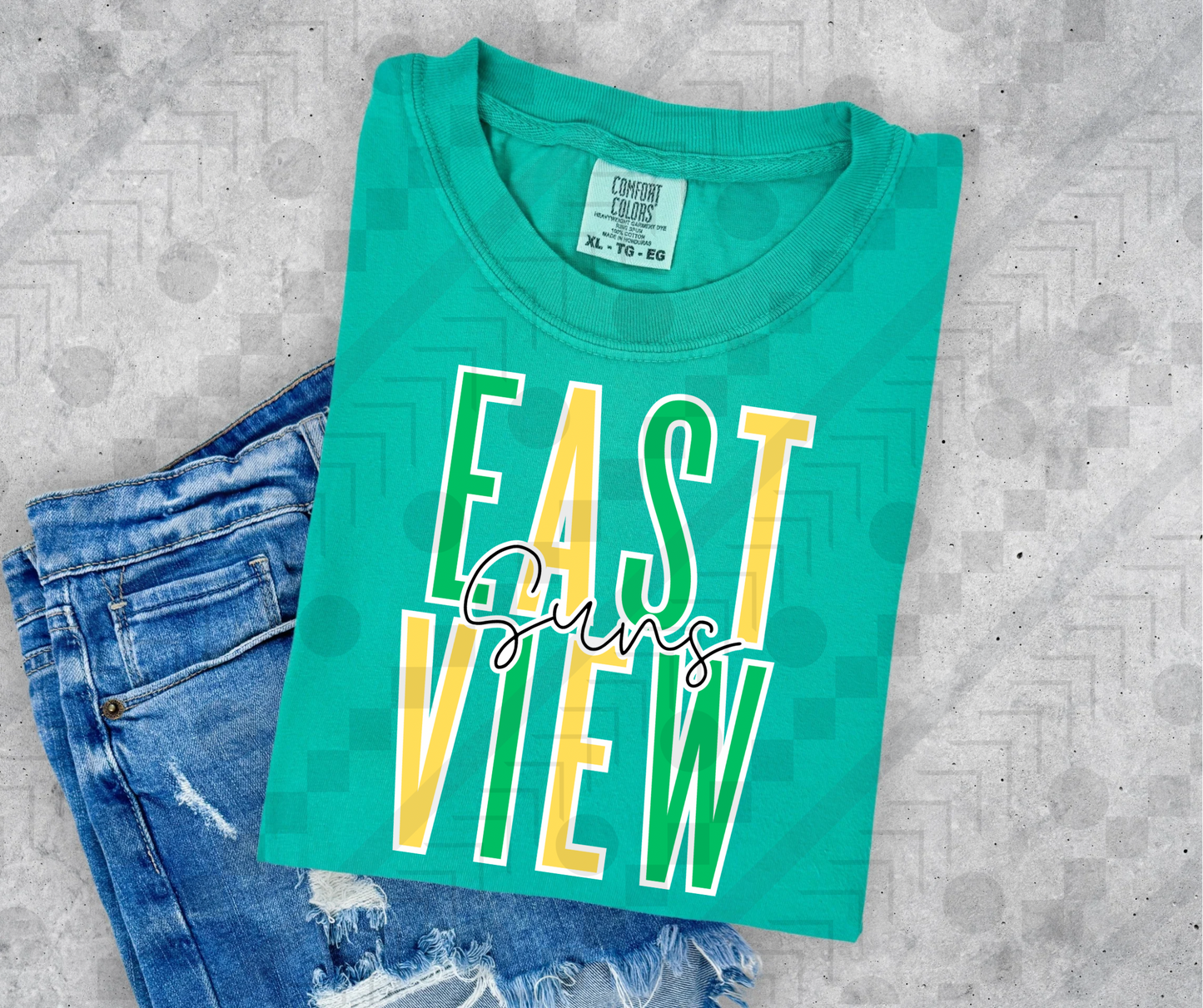 East View Mascot Spaced (Tee, Sweatshirt, or Long-Sleeve)