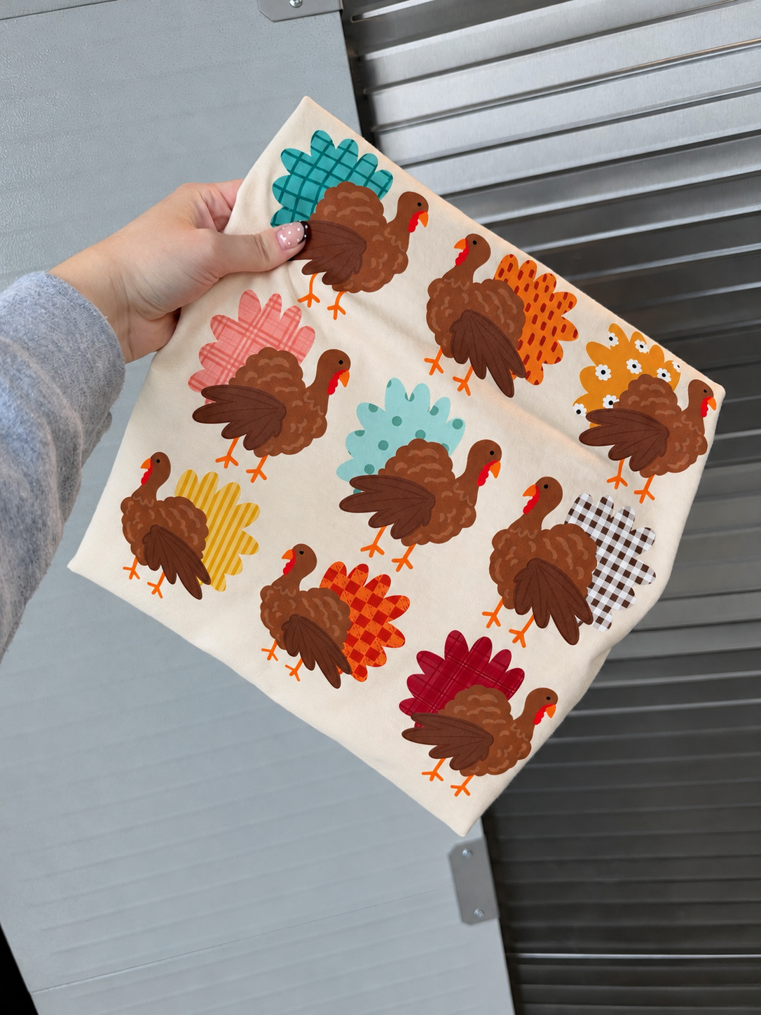 Multi Turkeys Comfort Colors Tee