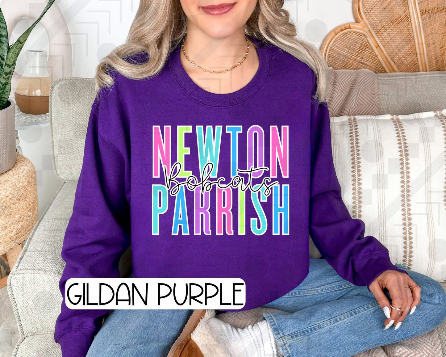 Newton Parrish Neon Mascot (Tee, Sweatshirt, or Long-Sleeve)