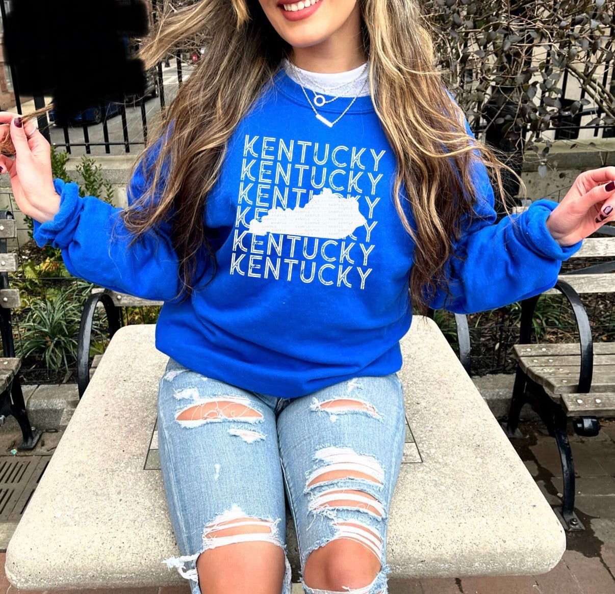 Kentuckyx4 White State (Tee, Sweatshirt, or Long-Sleeve)