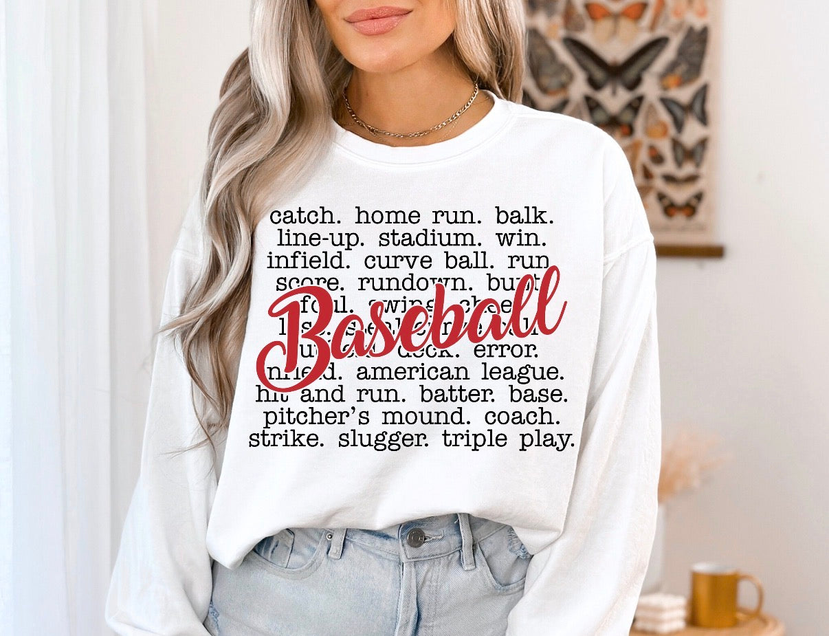 Baseball Word Collage
