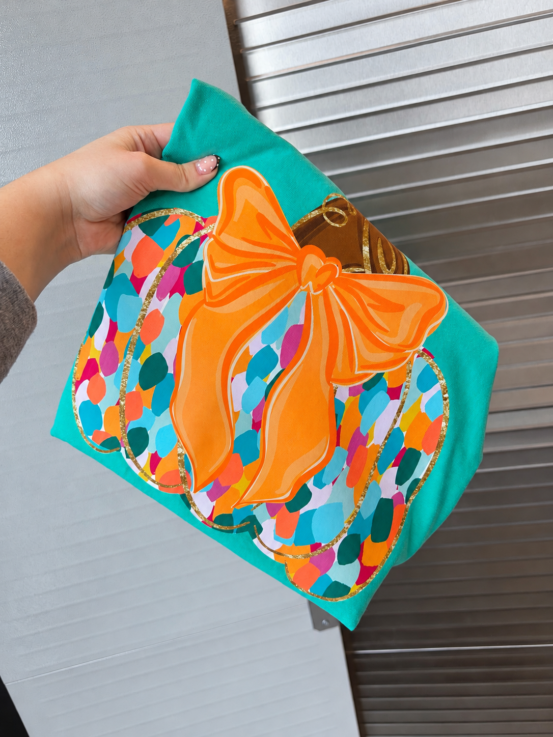 Colorful Pumpkin Comfort Colors Tee
