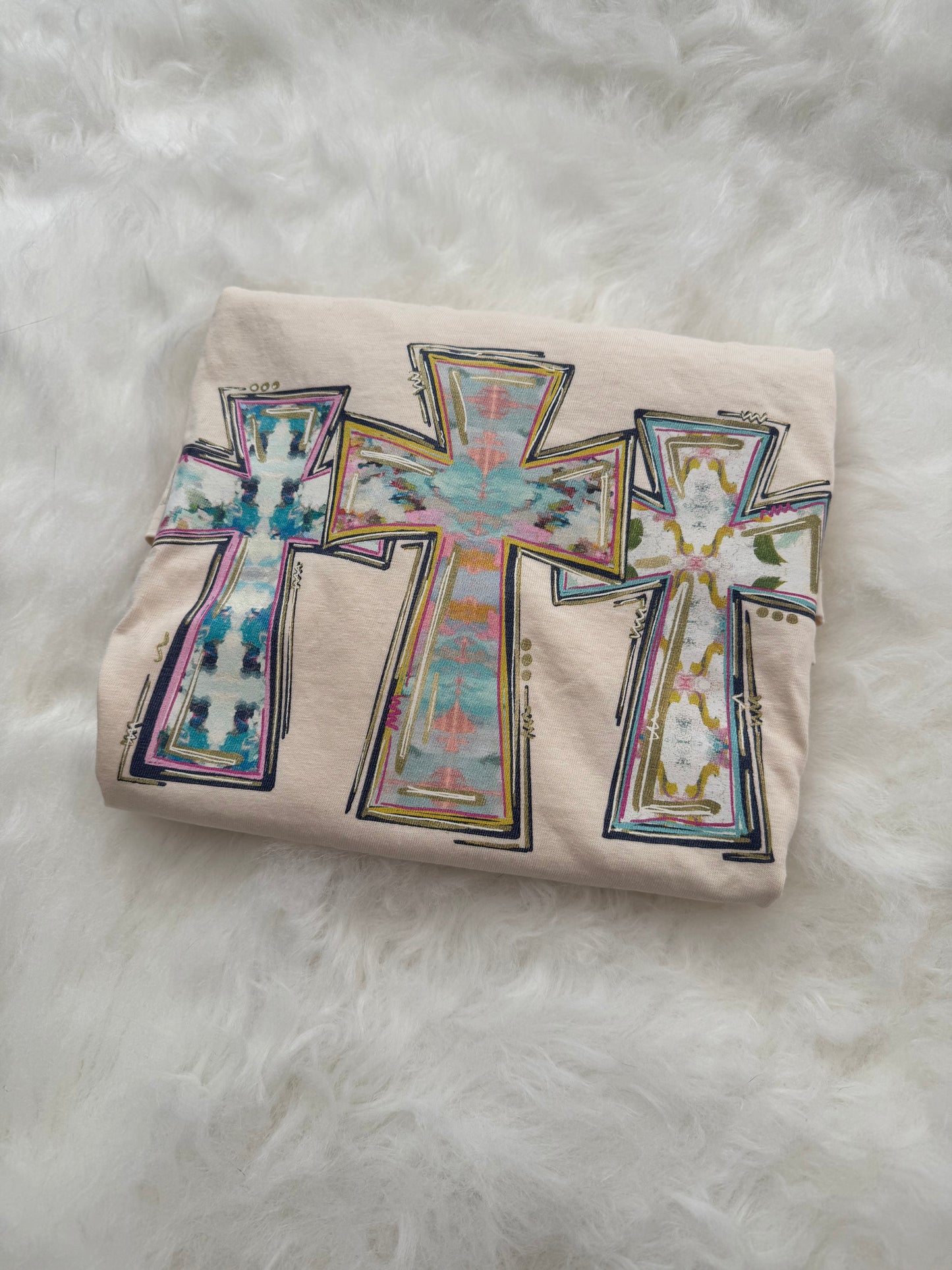 Watercolor Crosses (Tee, Sweatshirt, or Long-Sleeve)