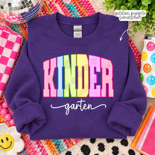 Neon Seersucker Grades (Tee, Sweatshirt, or Long-Sleeve)