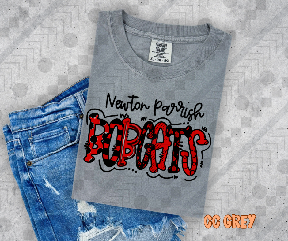 Newton Parrish Bobcats Doodle