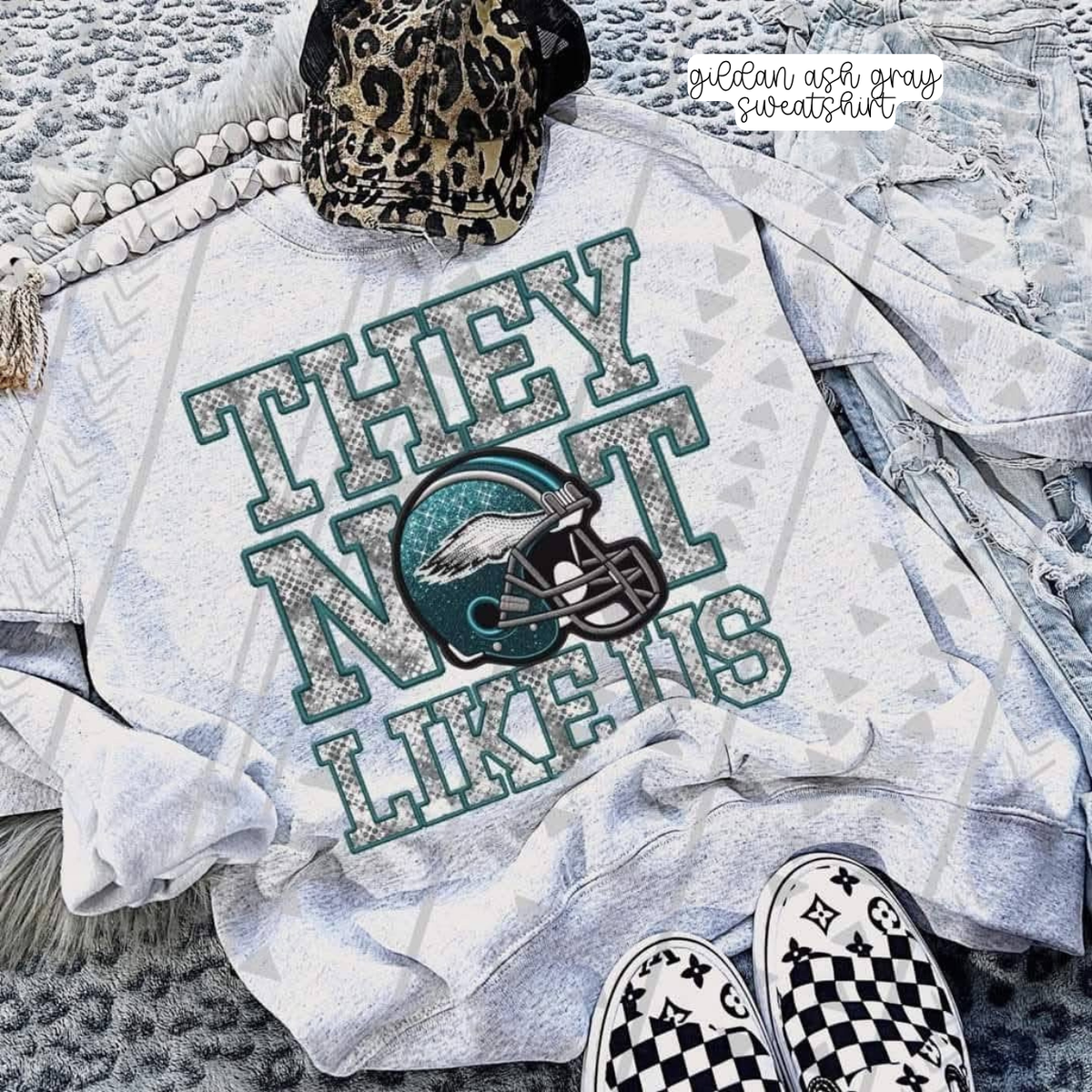 Famous Football They Not Like Us (Tee, Sweatshirt, or Long-Sleeve)