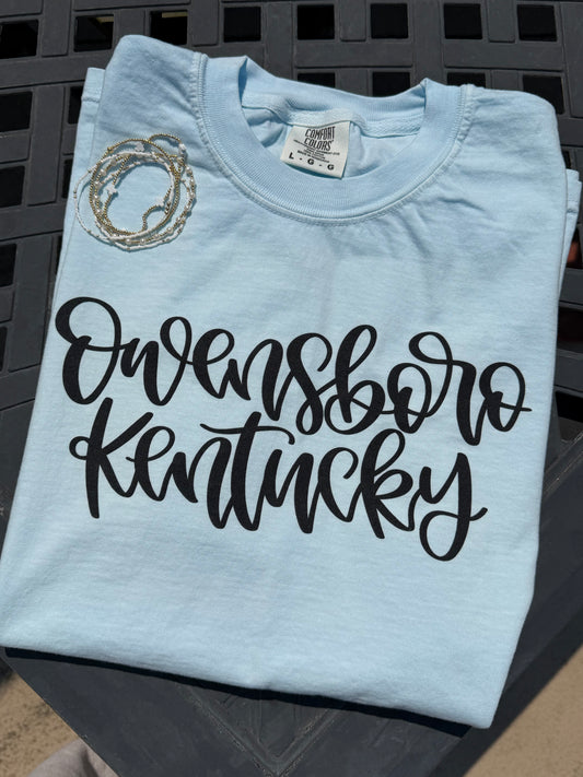 Owensboro Kentucky Cursive *DTG* (Tee, Sweatshirt, or Long-Sleeve)