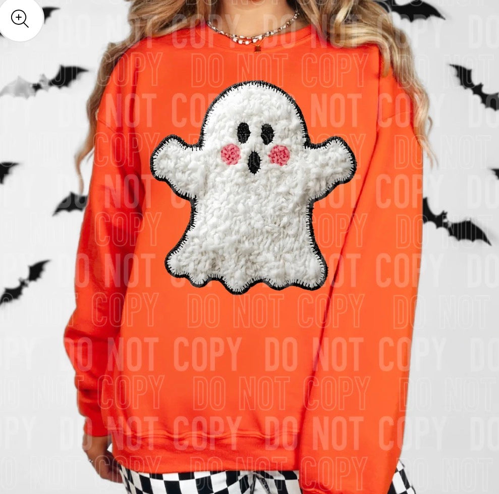 Faux Yarn Ghost (Tee, Sweatshirt, or Long-Sleeve)