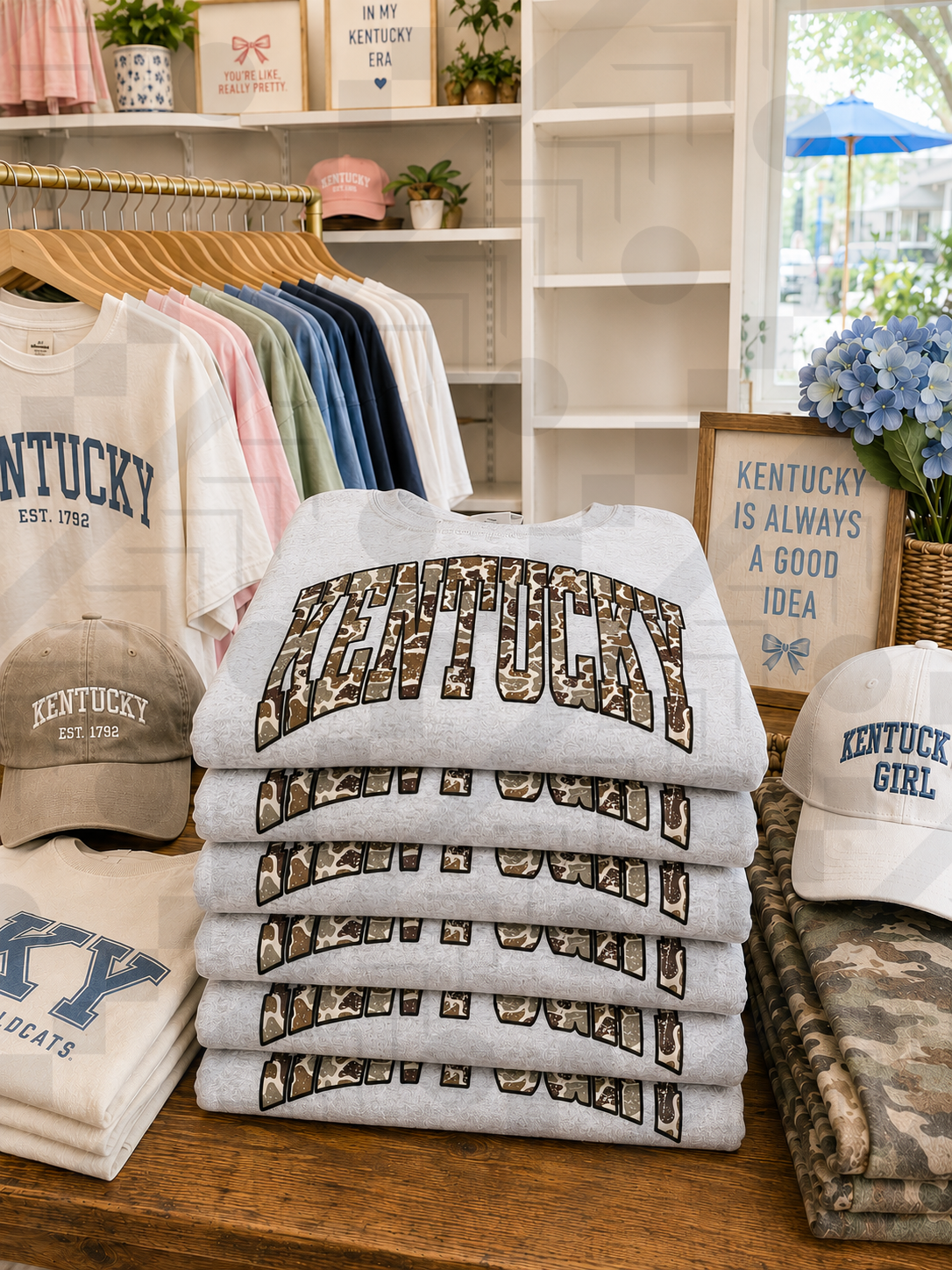 Kentucky Camo Gildan Sweatshirt