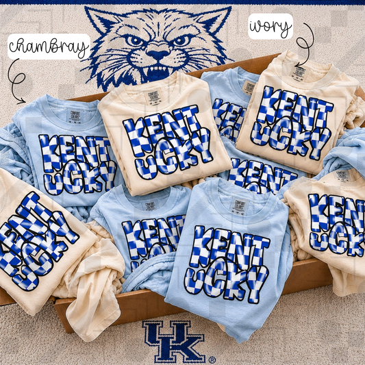 Kentucky Wavy 3D (Tee, Sweatshirt, or Long-Sleeve)