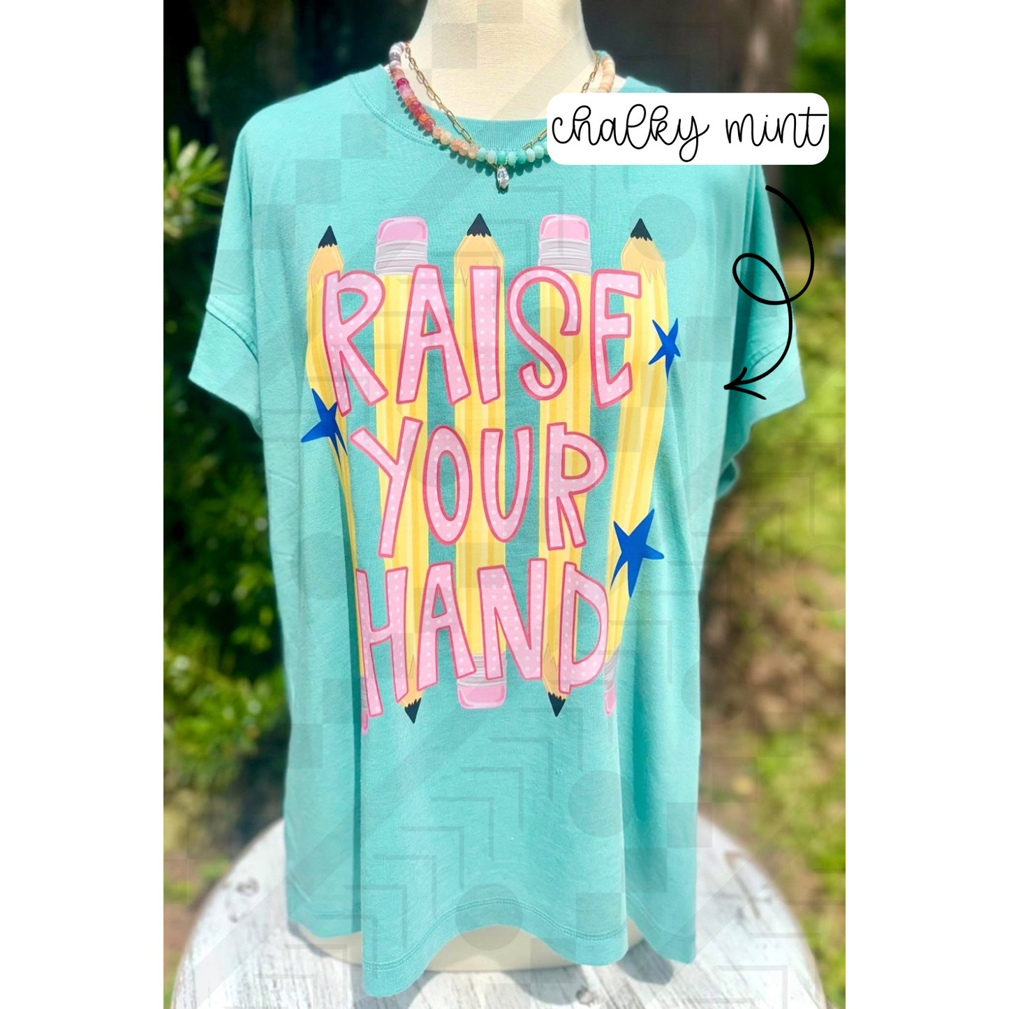 Raise Your Hand Stripes (Tee, Sweatshirt, or Long-Sleeve)