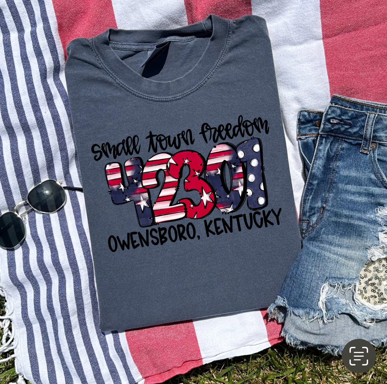 Patriotic Owensboro Kentucky 42301 (Black)