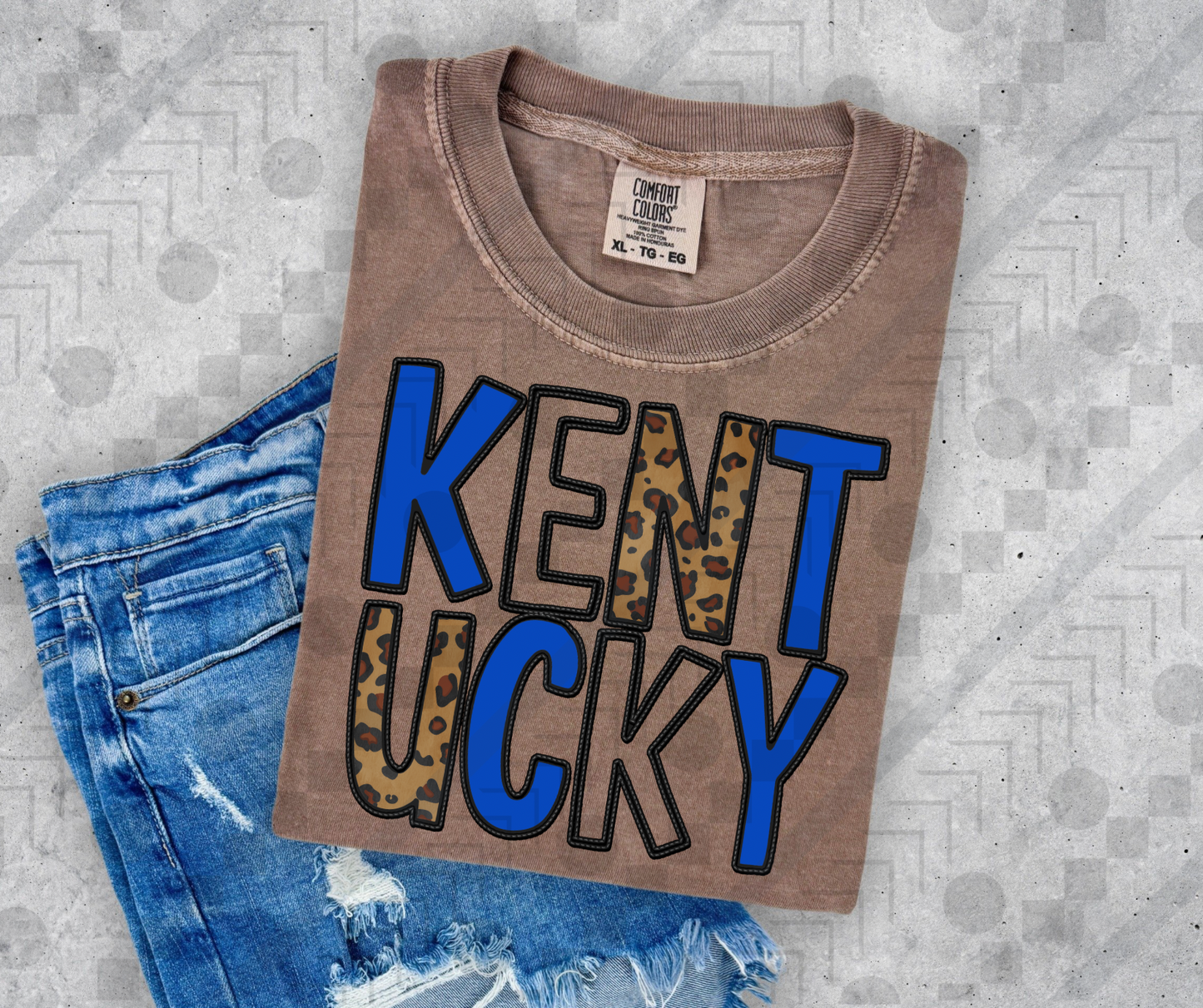 Kentucky Stack Royal Blue and Cheetah