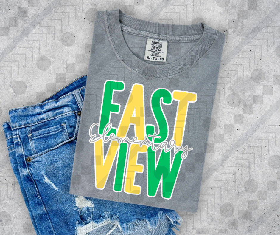 East View Chunky Letters