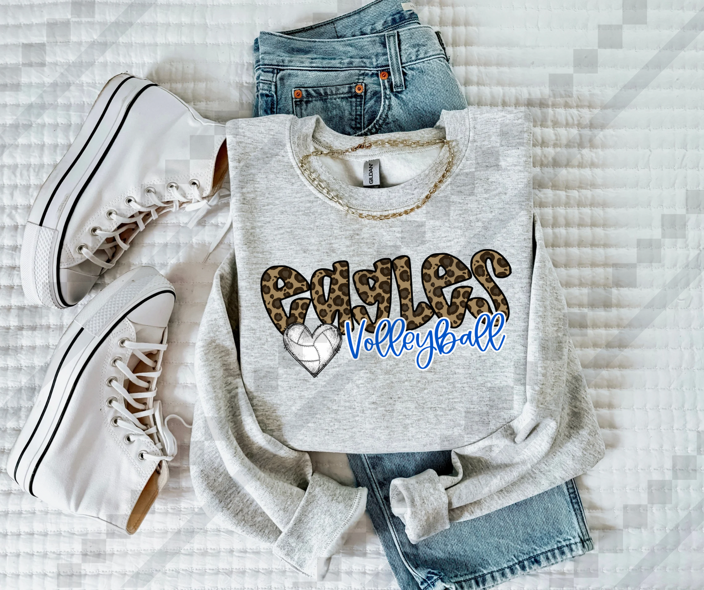 Cheetah Eagles Volleyball Heart