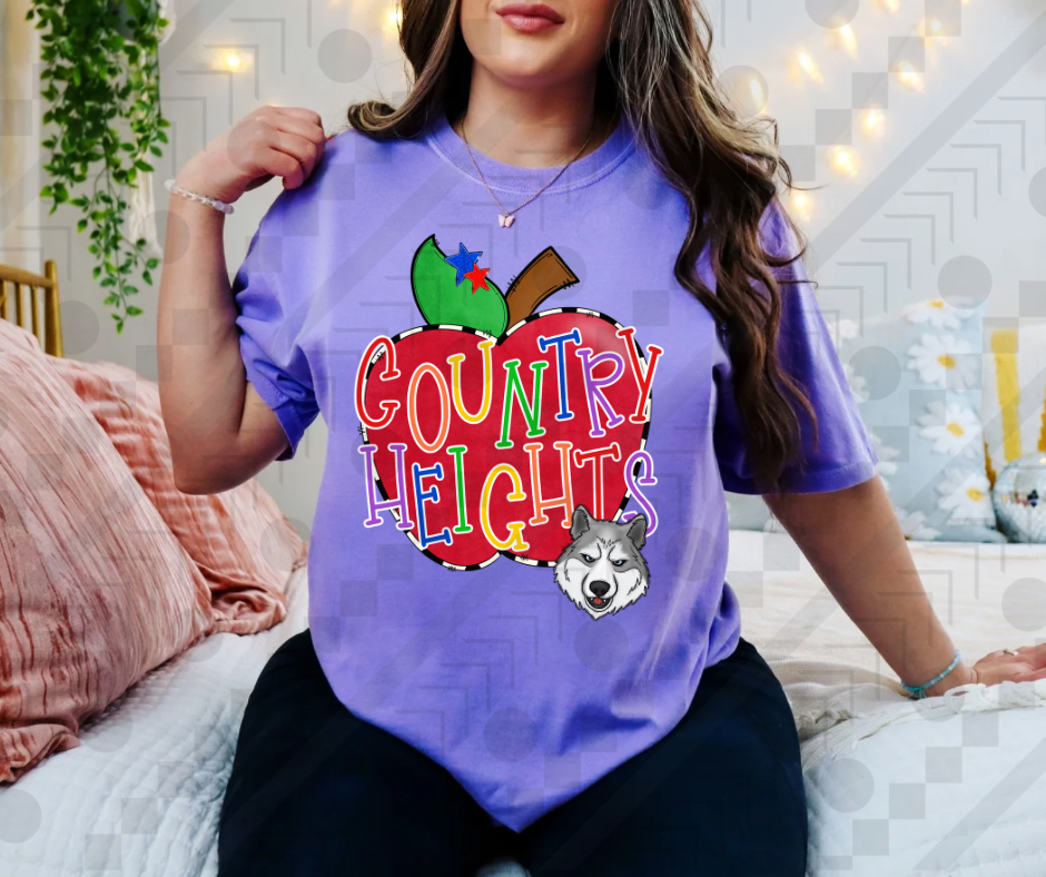 Country Heights Huskies Striped Apple