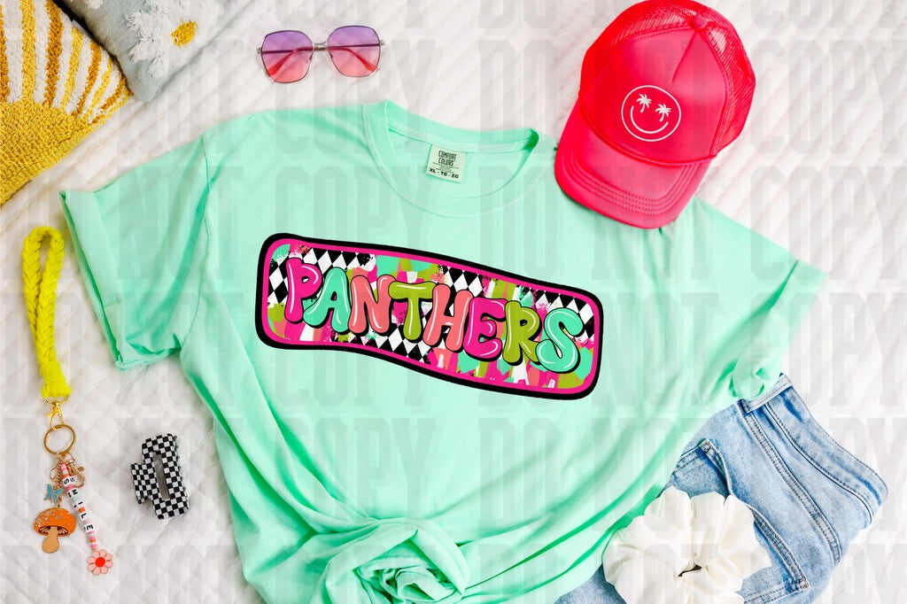 Panthers Diamond Gingham