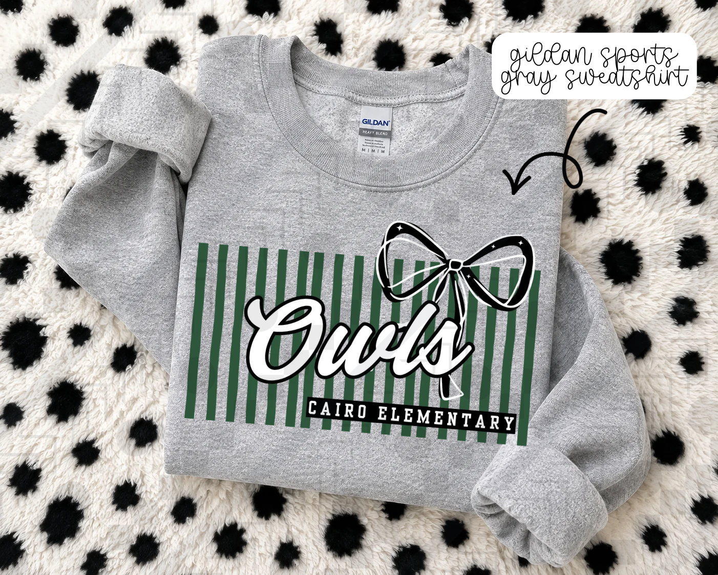 Stripe Bow/No Bow Schools (Tee, Sweatshirt, or Long-Sleeve)
