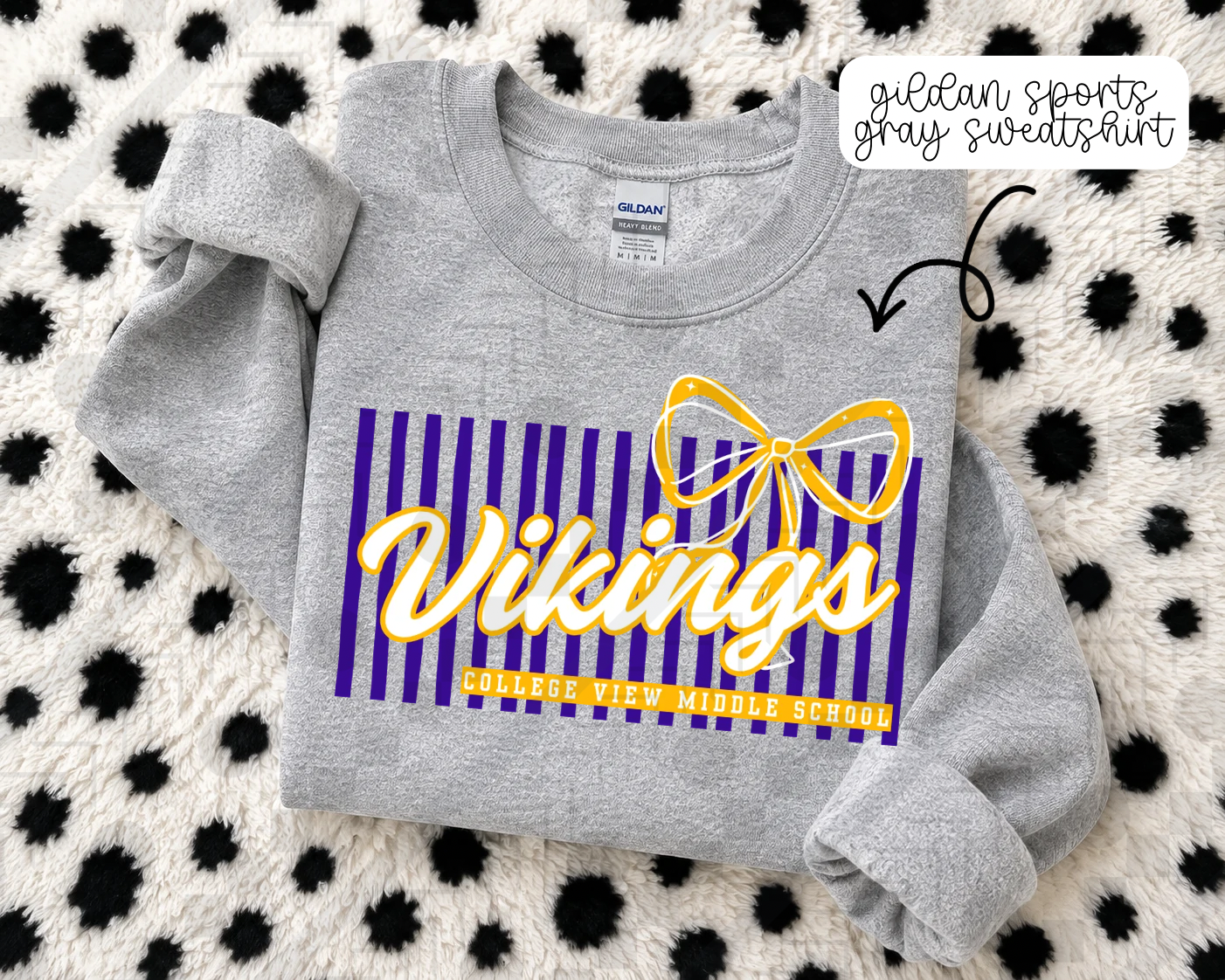 Stripe Bow/No Bow Schools (Tee, Sweatshirt, or Long-Sleeve)