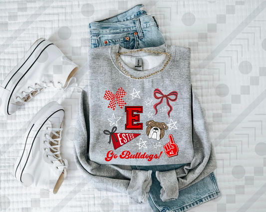 Estes Go Bulldogs! (Tee, Sweatshirt, or Long-Sleeve)