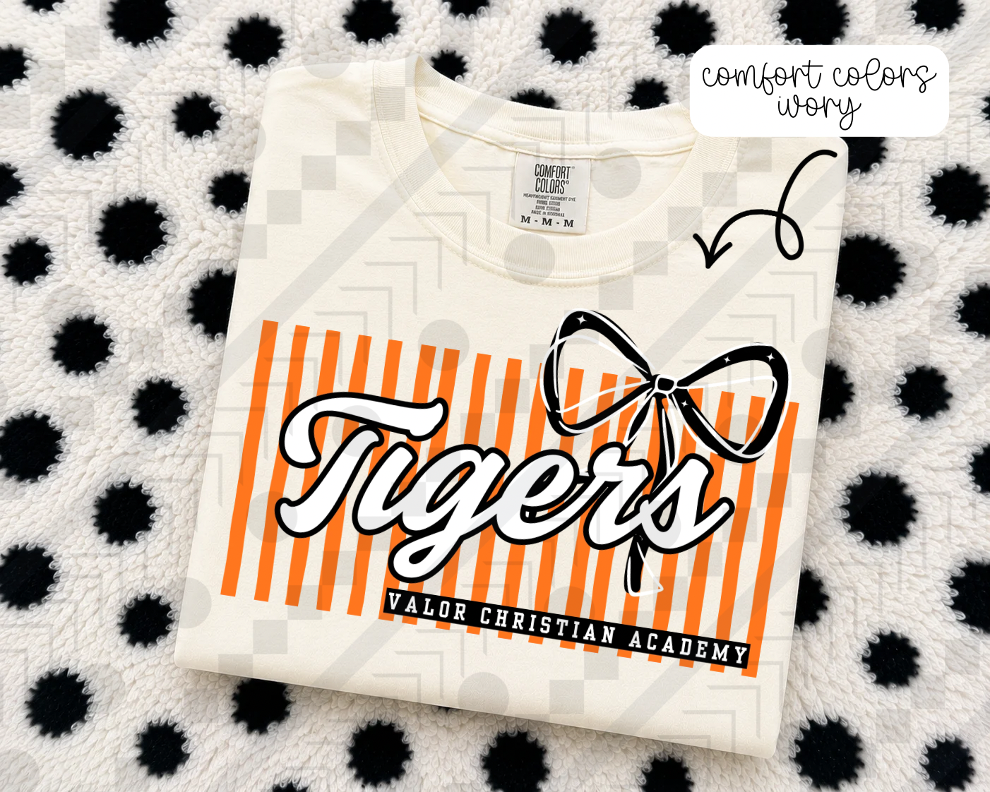 Stripe Bow/No Bow Schools (Tee, Sweatshirt, or Long-Sleeve)