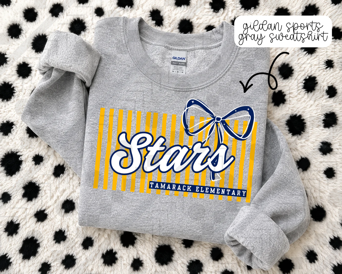 Stripe Bow/No Bow Schools (Tee, Sweatshirt, or Long-Sleeve)
