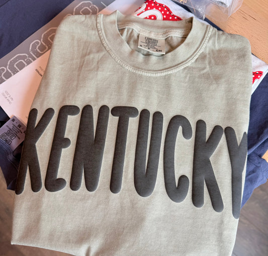 *SMALL ONLY* Black Kentucky Puff Tee!