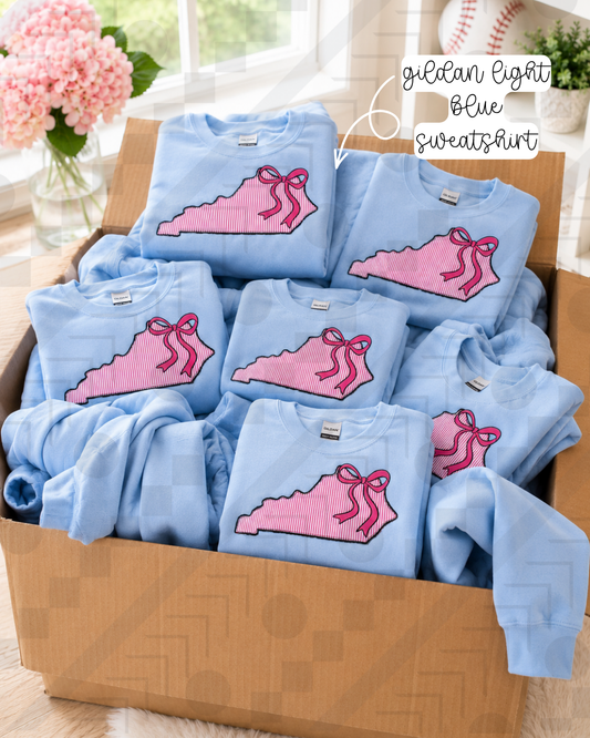Pink KY State Stripes (Tee, Sweatshirt, or Long-Sleeve)