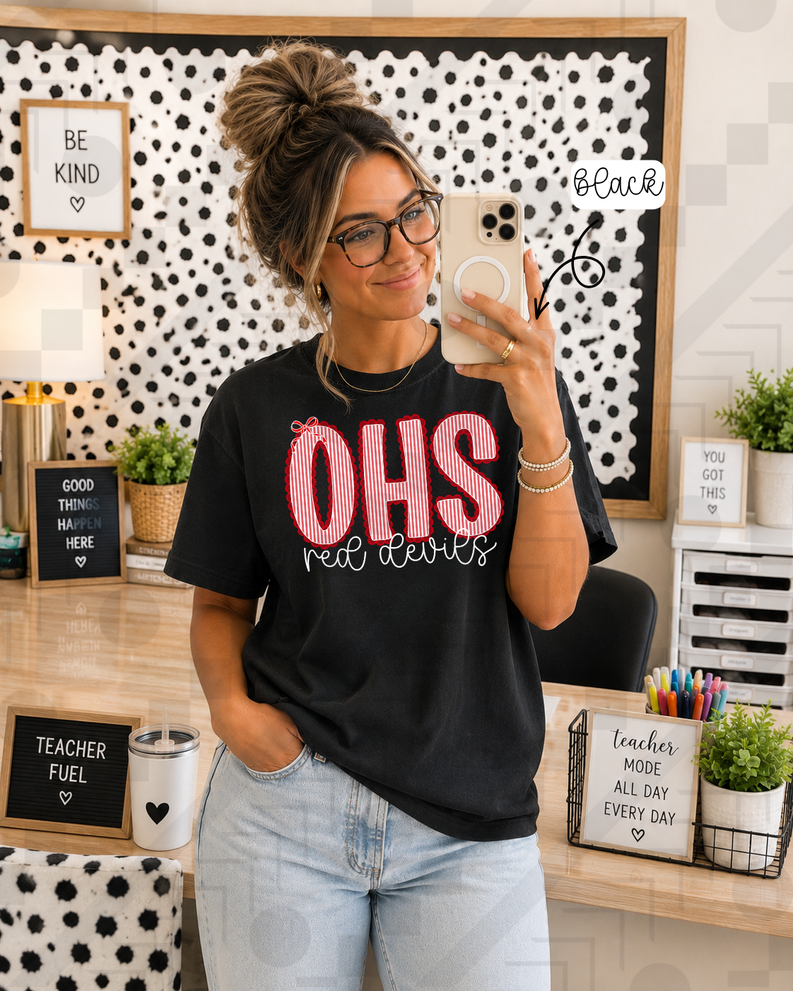 Scalloped Seersucker Varsity Schools (Tee, Sweatshirt, or Long-Sleeve)