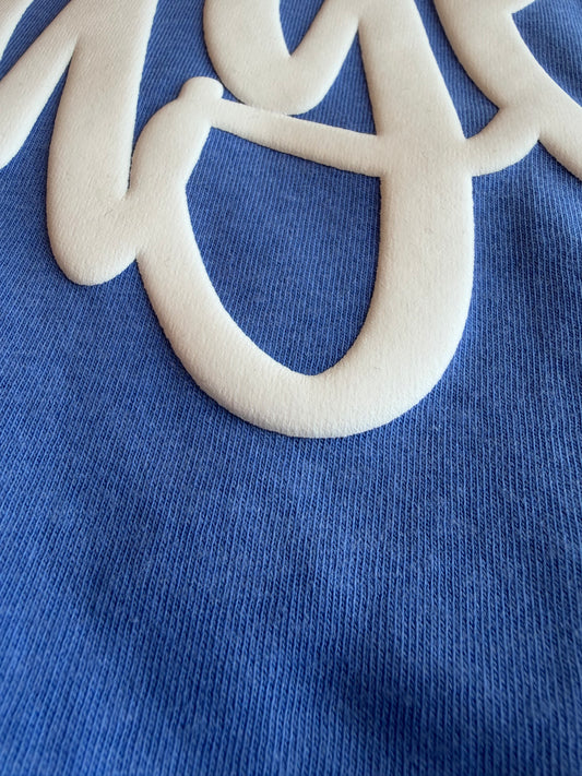 *PUFF PRINT* Stallions Cursive White (Tee, Sweatshirt, or Long-Sleeve)