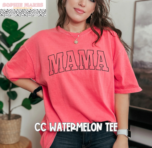 Mama Black Puff Outline (Tee, Sweatshirt, or Long-Sleeve)