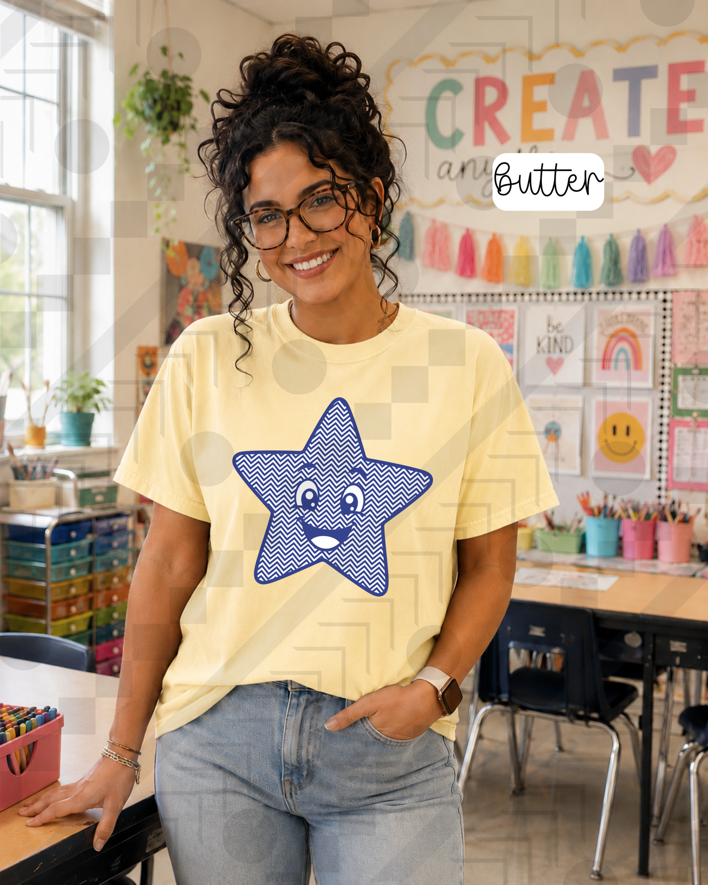 Chevron Happy Mascots (Tee, Sweatshirt, or Long-Sleeve)