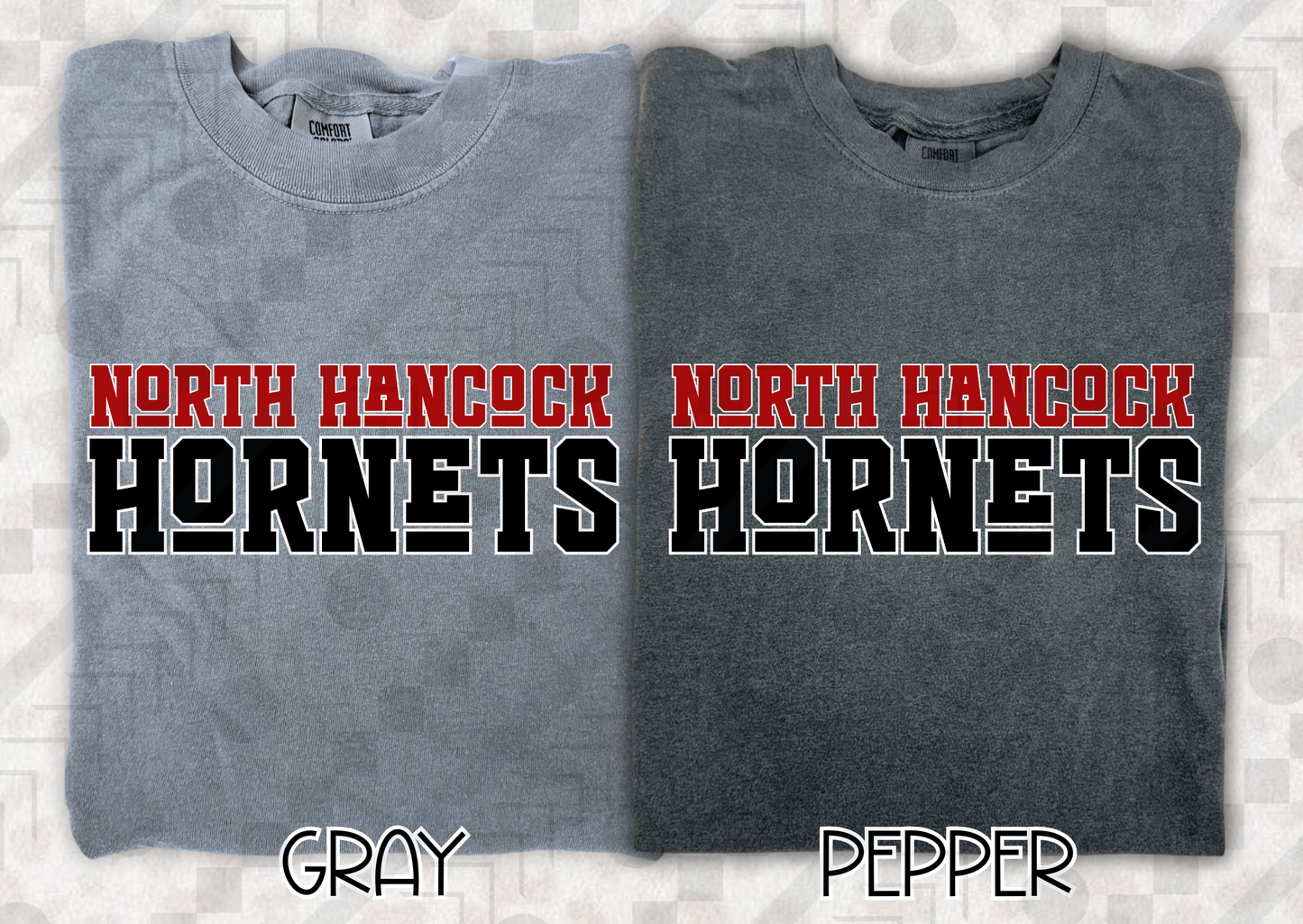 North Hancock Hornets Funky Font