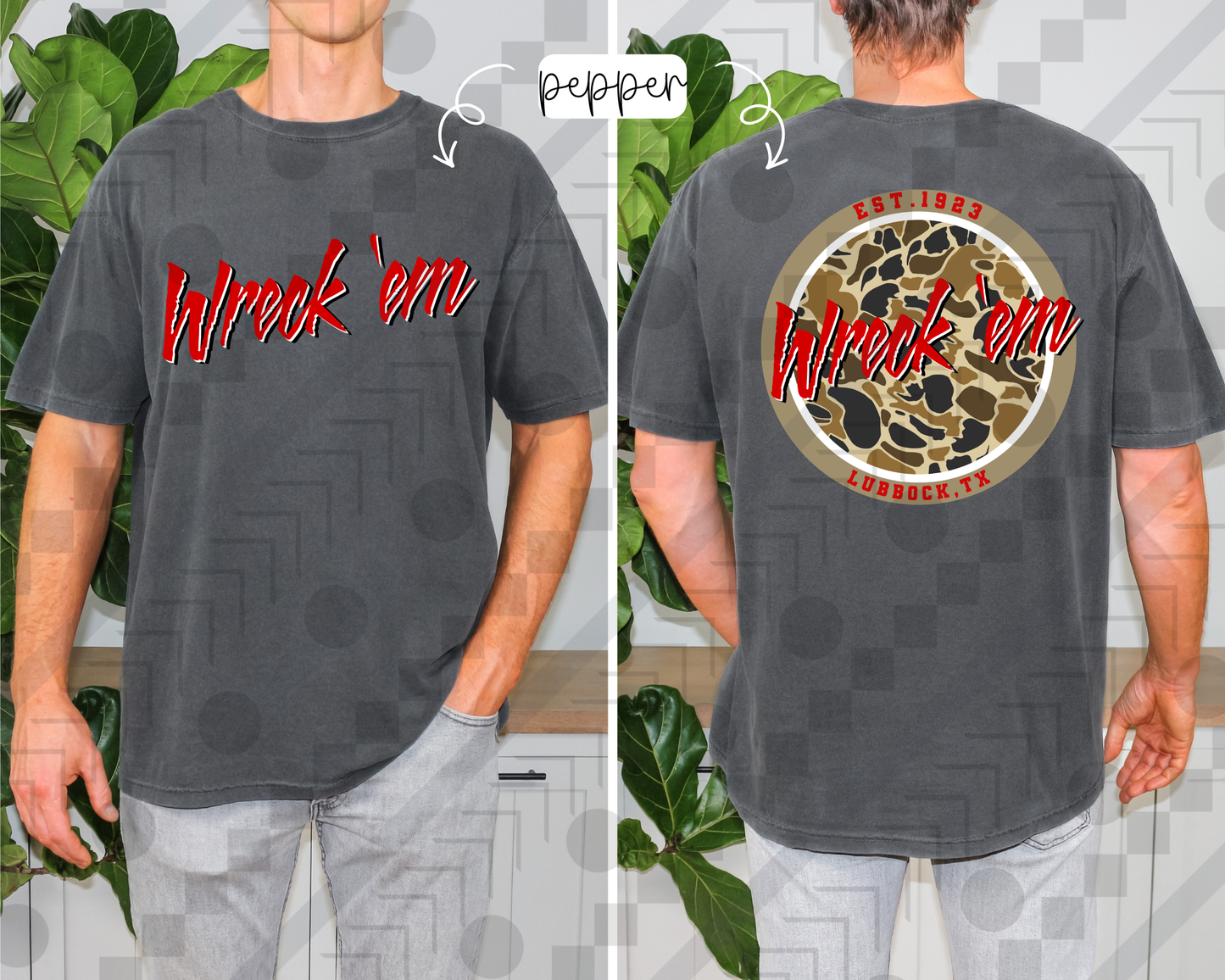 Men's Camo College (Tee, Sweatshirt, or Long-Sleeve)