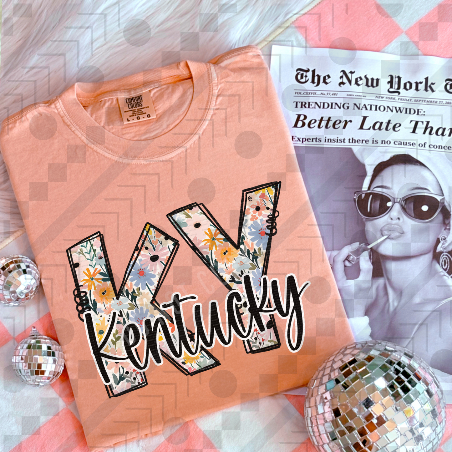 KY Peach Daisies *PLK