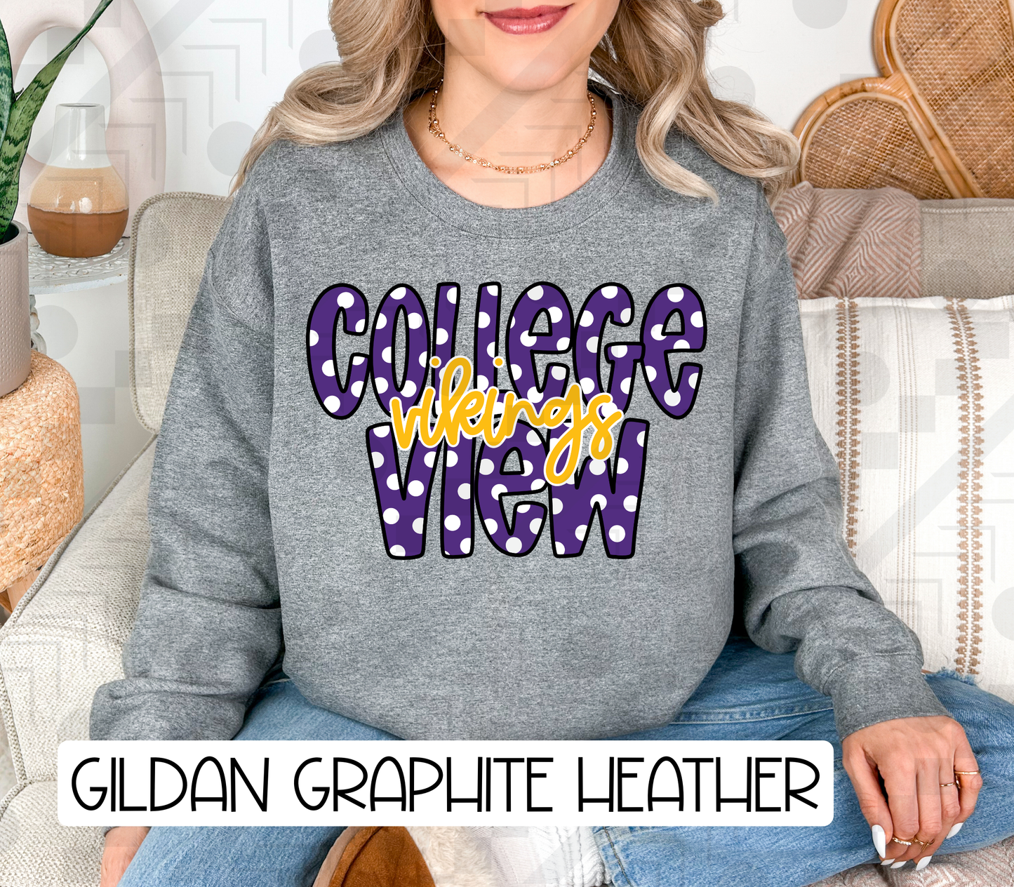 Polka Dot Doodle Schools (Tee, Sweatshirt, or Long-Sleeve)