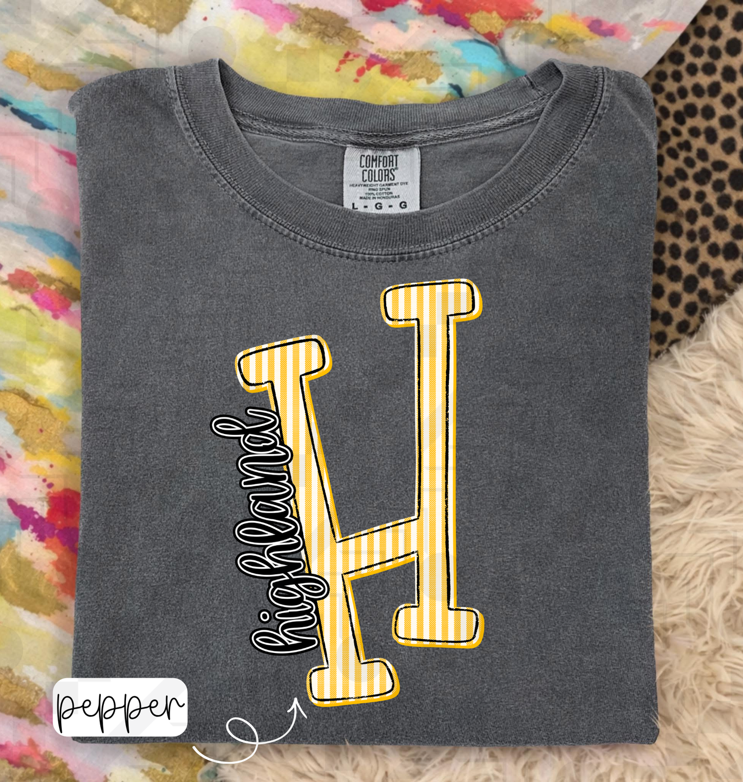 Seersucker Initial Schools (Tee, Long-Sleeve, or Sweatshirt)
