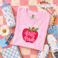 Pink Gingham Apple Grades (Tee, Sweatshirt, or Long-Sleeve)