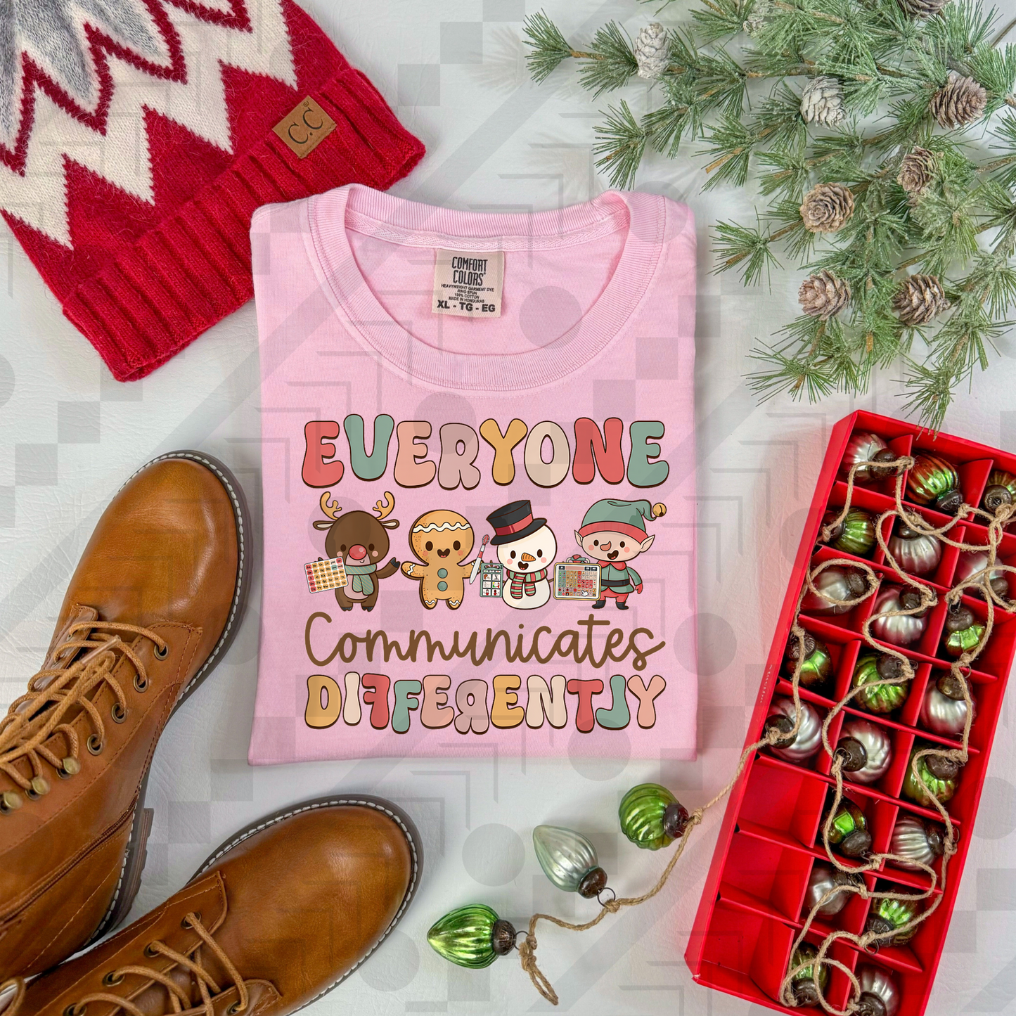 Everyone Communicates Differently Christmas Characters