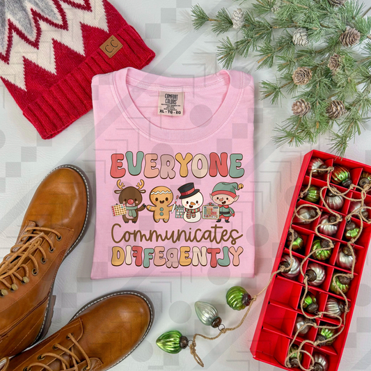 Everyone Communicates Differently Christmas Characters